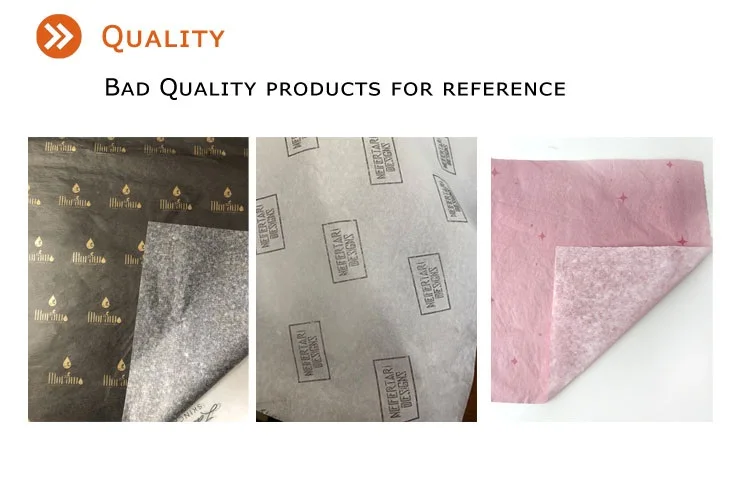  High Quality Packaging Black Logo Printing 17g White Shoes Tissue Paper