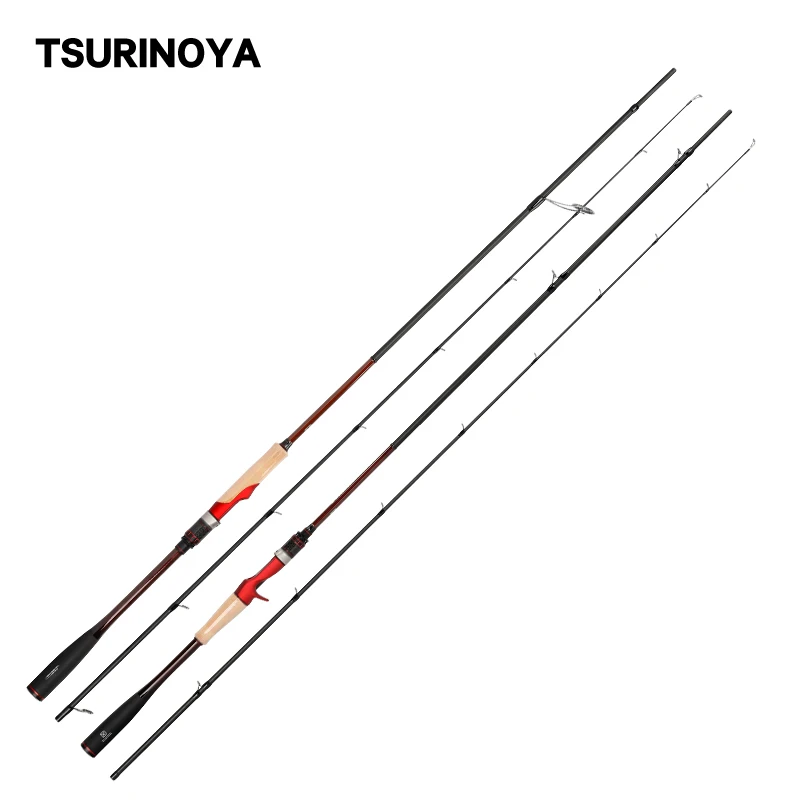 TSURINOYA New Fishing Rod Inspiration 2.21m/2.36m Fuji Accessories X-cross Carbon Belt ML Casting Spinning Bass Rod
