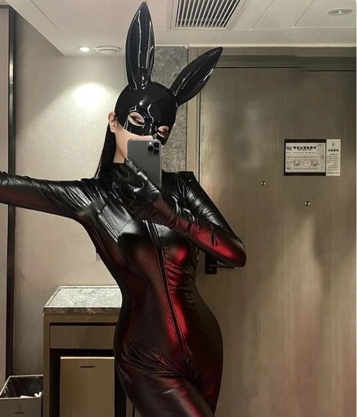Longstar 2024 Most Popular PVC Rabbit Mask Party Mask Halloween Mask for Makeup