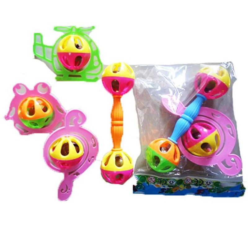 Hand Bell Shaking Plastic Baby rattles Musical Early Educational Toy