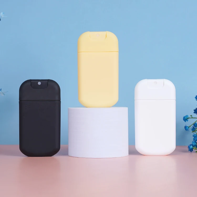 black card shape pocket size refillable plastic perfume spray bottle card credit-card-spray-bottle 45ml with cap