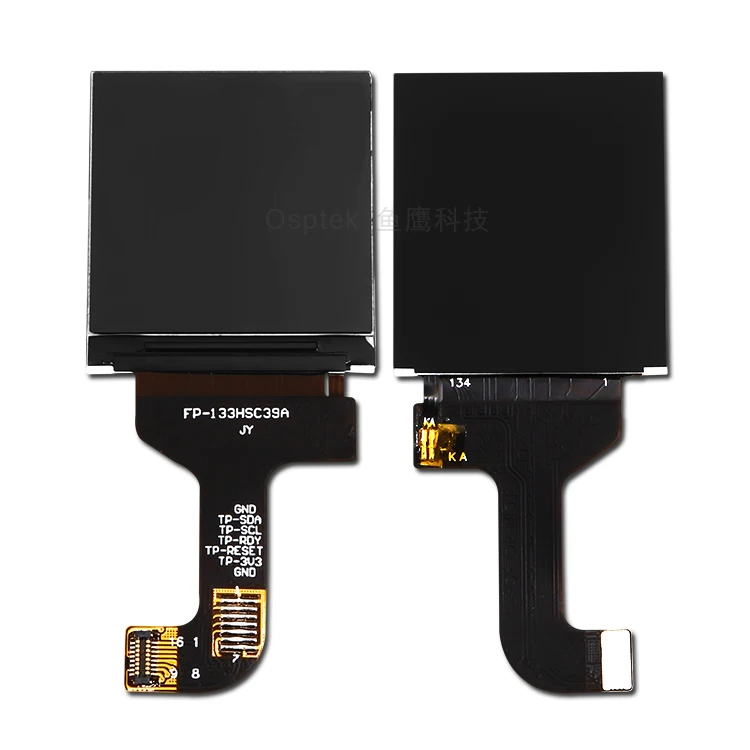 1.3 inch tft display 240x240 resolution spi interface with FPC ZIF connectors
