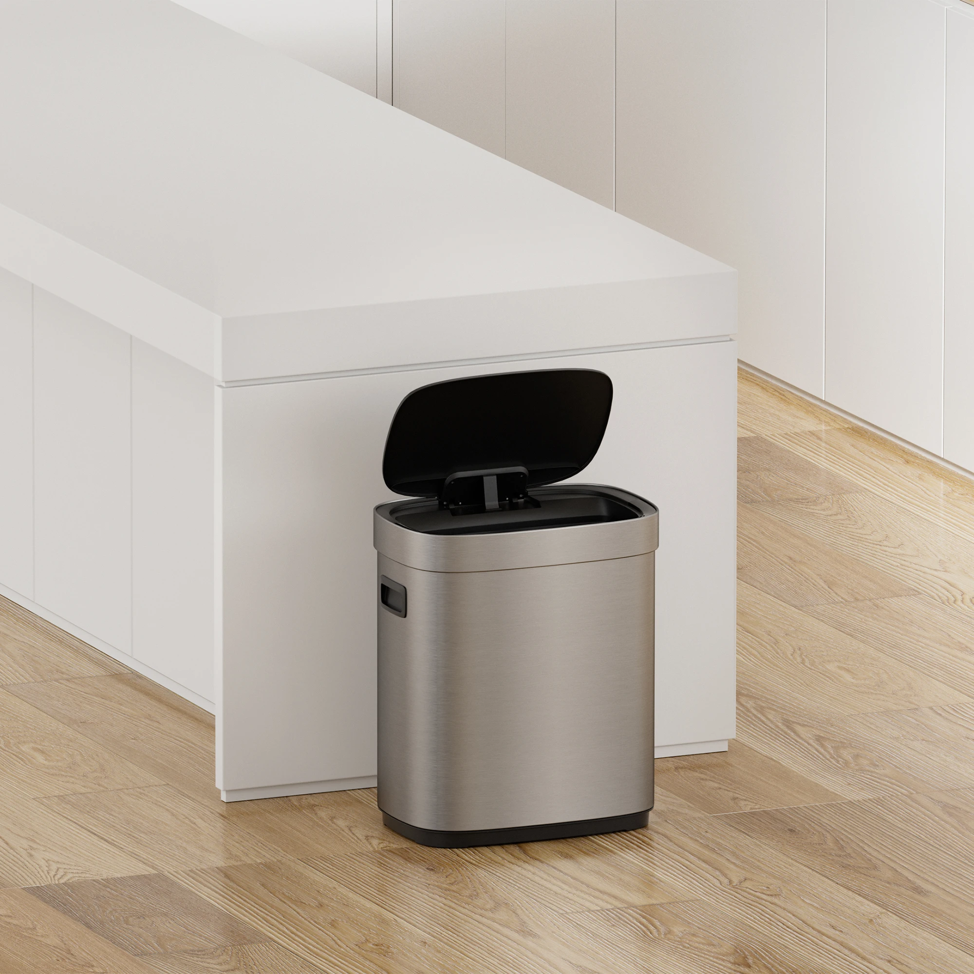 Automatic Touchless Smart Infrared Sensor Waste Bin Kitchen Stainless Steel Trash Can Garbage Bins