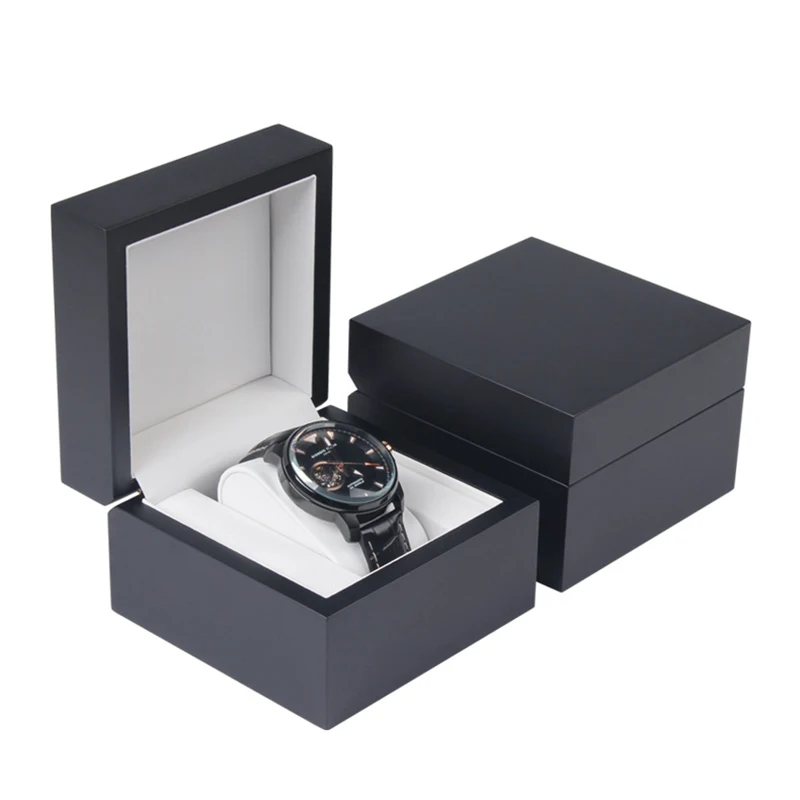 Wholesale Black Foam Insert Paper Watch Box Rigid Caraboard Gift Paper Box For Watch