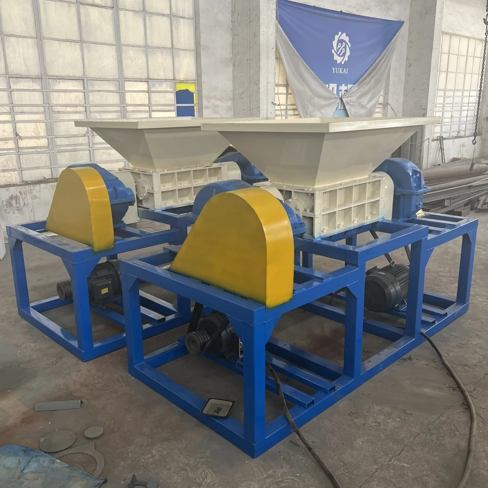 High Efficiency Scrap Bicycle Shredding Machine Waste Recycling Double Shaft Shredder