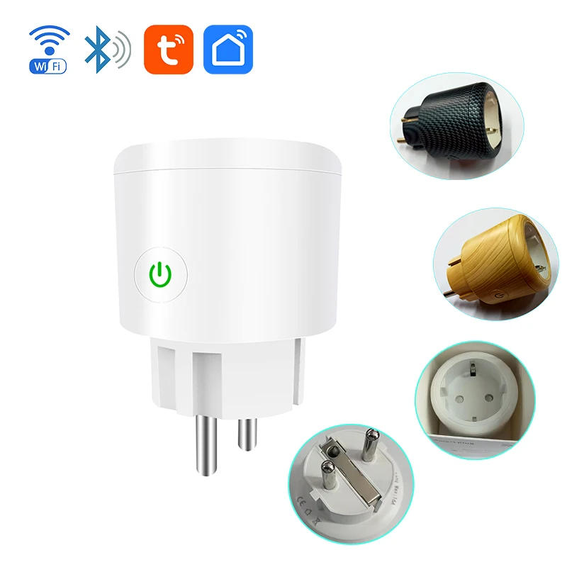 Смарт-розетка Tooya BSD34 EU с поддержкой Wi-Fi, 20 А, 16 А