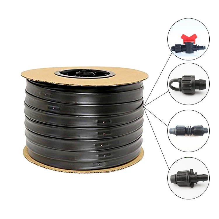 Good quality Plant watering double line drip tape kit drop by drop 0.3mm thickness drip tape irrigation line