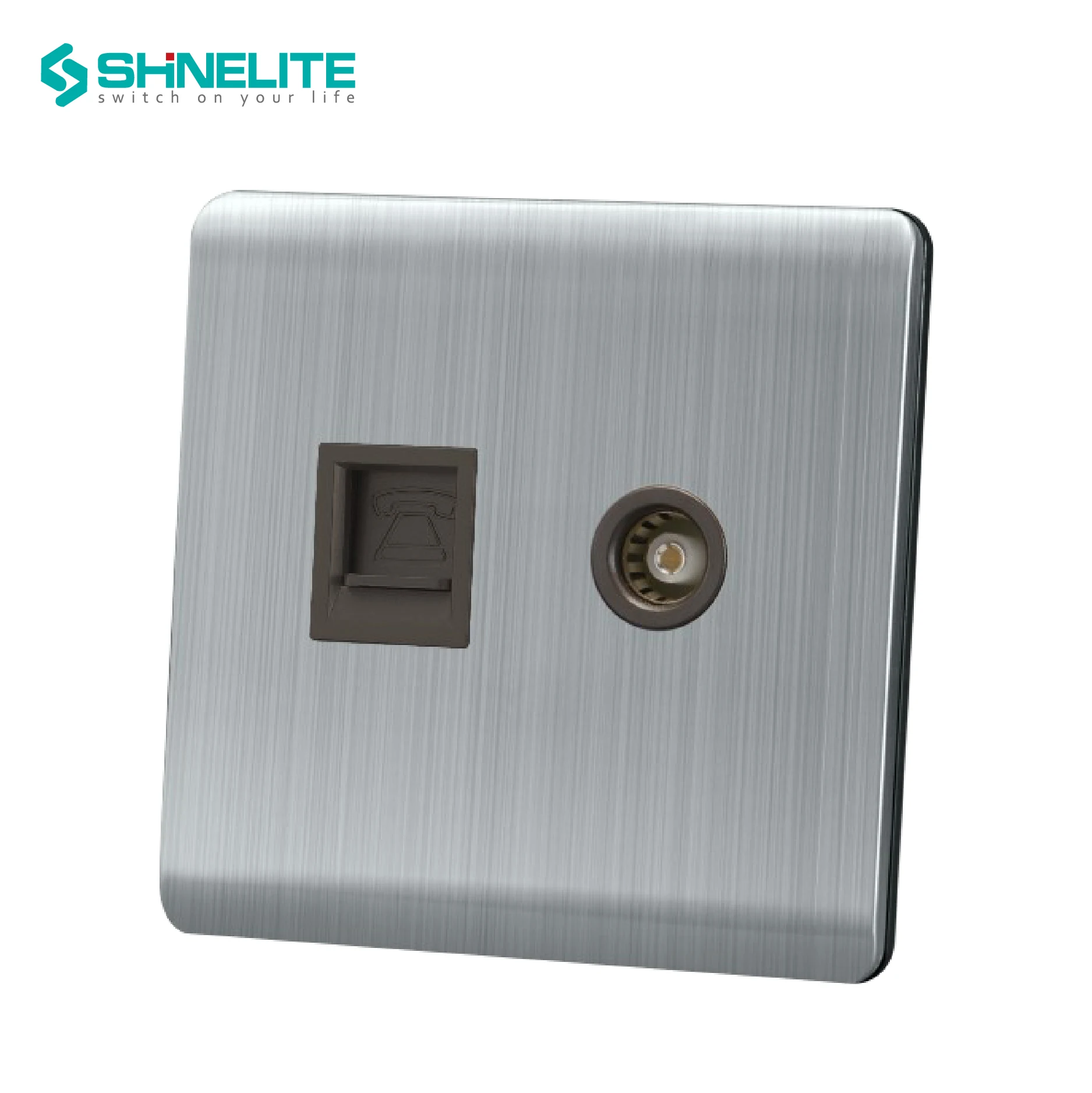 Professional manufacture 1 gang BS standard electrical TV socket outlet