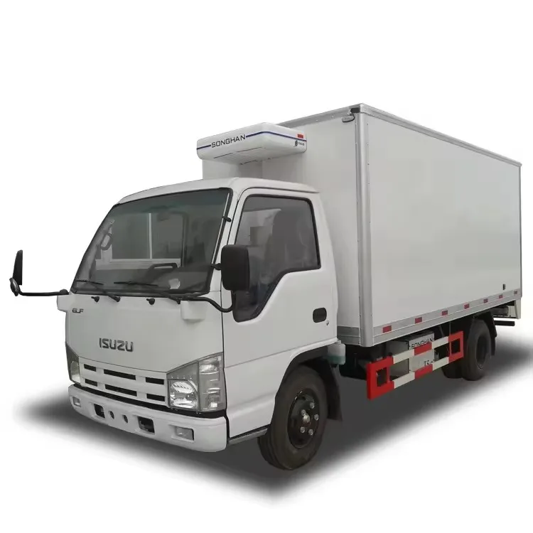 ISUZU refrigerator van truck for meat and fish,refrigerator truck box with 4095x1900x1800mm