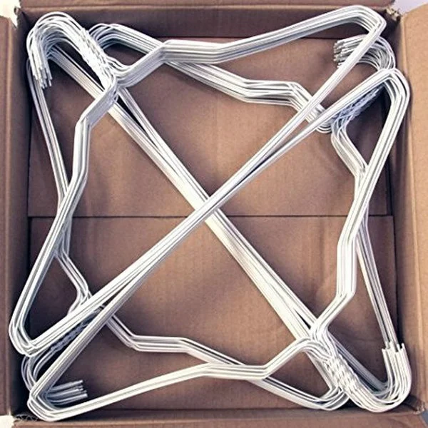 18 Inch 14.5 Gauge Dry Cleaning Shirt Wire Hanger Wholesale Laundry Clothes Hanger