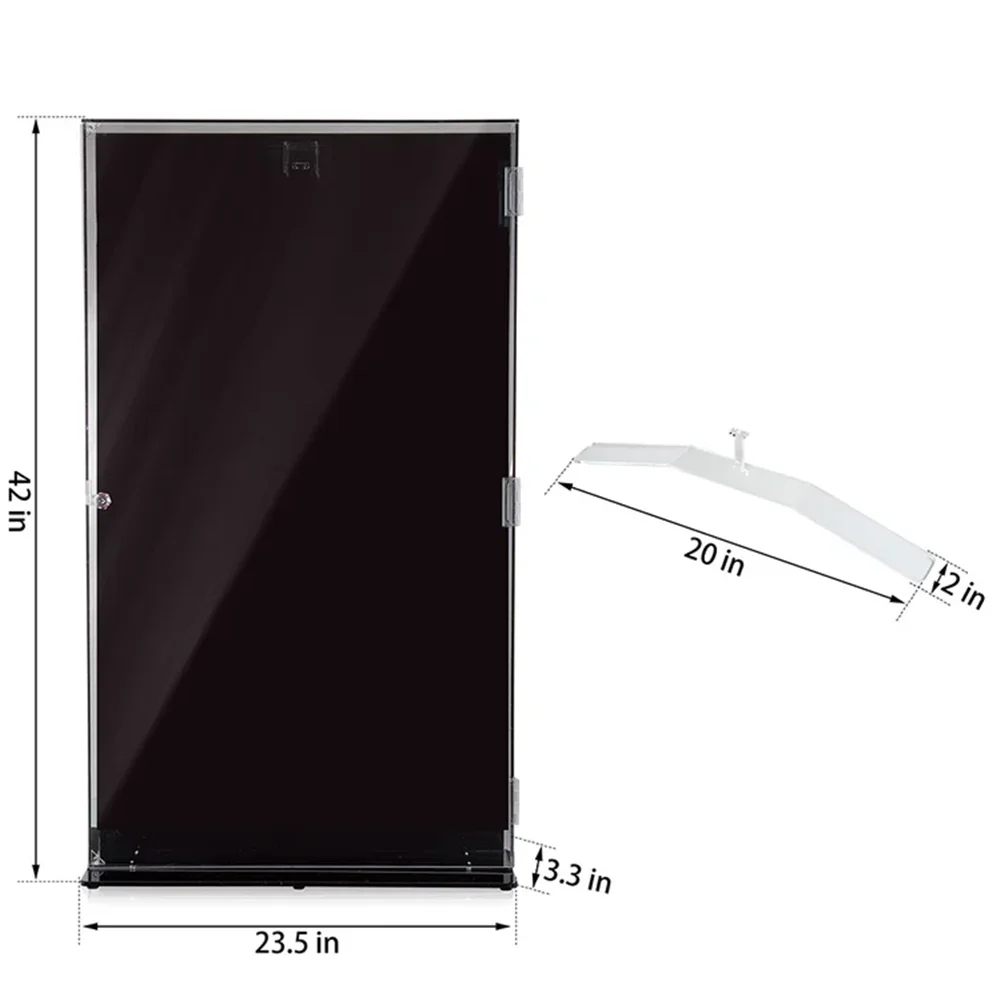 Factory Supply Clear Acrylic Jersey Display Case Shadow Frame Box High-end Football Baseball Basketball Jersey Frame with Lock