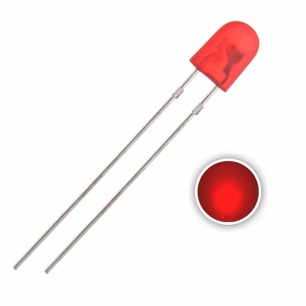 Juhong DIP 3 мм 4 5 красный 546 рассеянный Овальный светодиод 620-625 нм светодиодный светильник бесплатный образец