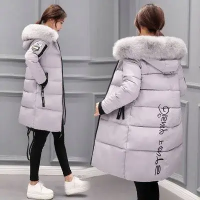 Popular Walson Down Jacket Womens 2022 New Large Fur Collar White Eiderdown Hooded Winter Coat.