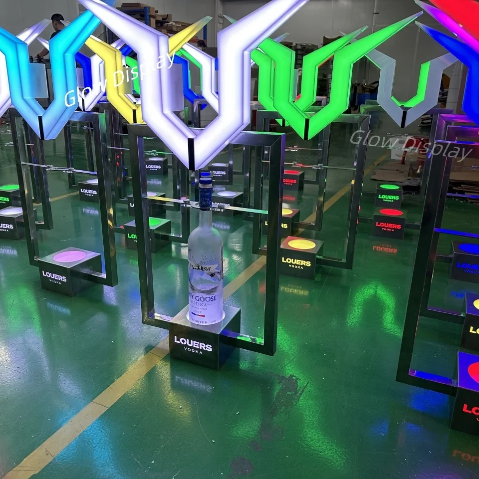 Nightclub Party Bar color changing LED Glorifier Display Bottle presenter Rechargeable GREY GOOSE vodka LED Bottle Presenter
