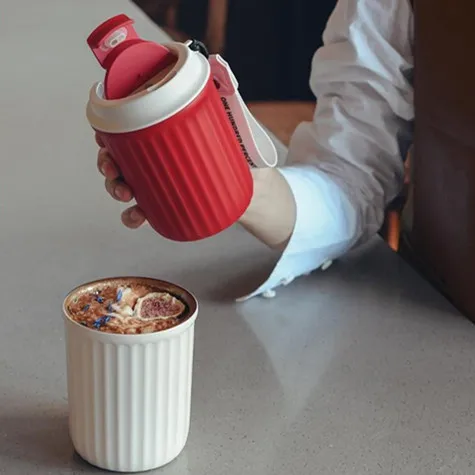 360ml Travel Mugs For Hot Drinks Best Selling Products 2022 Amazon Double Wall Matte Color Stainless Steel Coffee Travel Mug