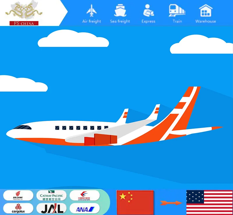 air freight shipping cargo from China to USA air and sea freight shipping