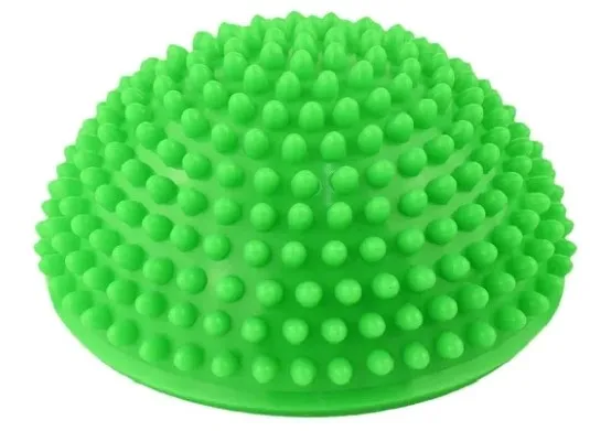 ONESTAR SPORTS New Design Training Half Round Yoga Balance Ball Pod Pvc Spiky Massage Half Ball