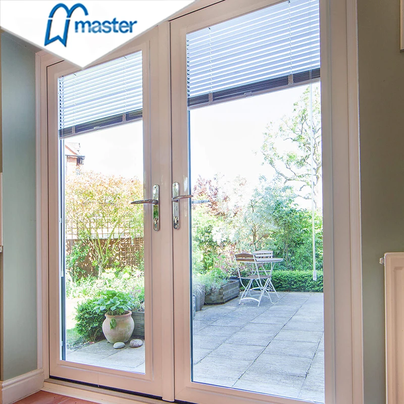 Factory Direct Sale High Quality Aluminum Exterior Double Glazed Glass Casement Entry Door Swing French Door
