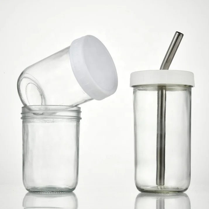 Eco-friendly Reusable Glass Boba Tea Cup With Stainless Steel Straw  from Gong Cha  Chatime  CoCo 500ml and  700ml and 650ml