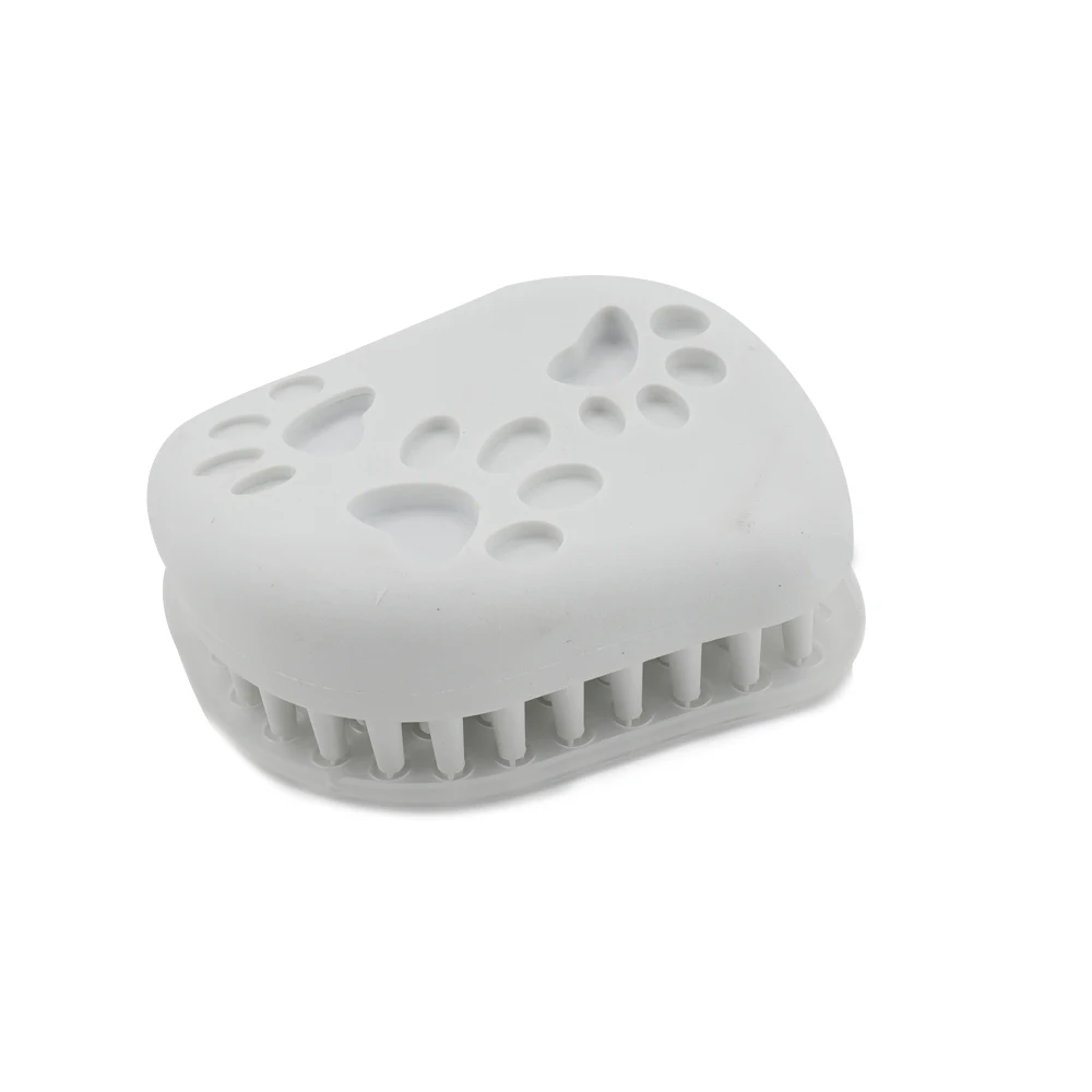 Factory Supply Wholesale  Pet Shampoo Brush Dog Bath Grooming Shedding Brush Soothing Massage Rubber Comb