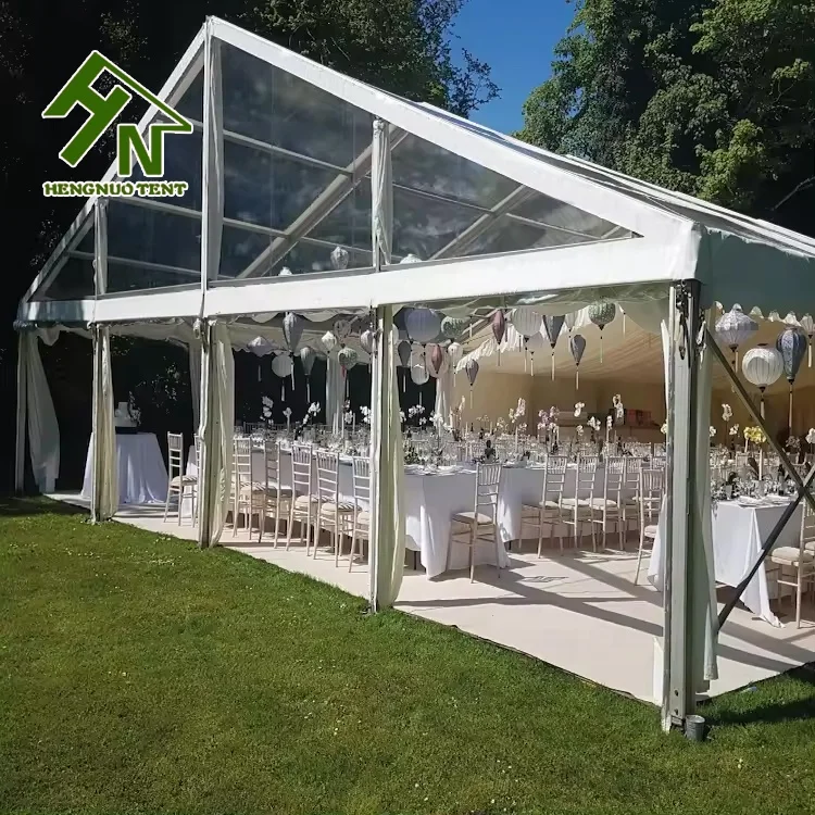 Clear Roof Sale Chinese Party Marquee Luxury Transparent Wedding Reception Marriage Ceremony Trade Show Exhibition Banquet Tent