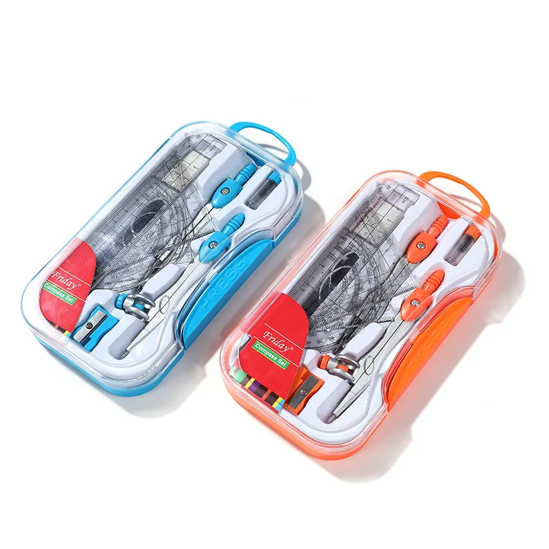 Necessary Good Quality Zinc Alloy Multifunctional Geometry Maths Set for Student