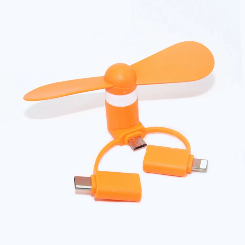 New Hand Hold Mini USB Fan USB Gadgets For Power Bank Laptop  Mobile Phone Fan 2 in 1 3 in 1