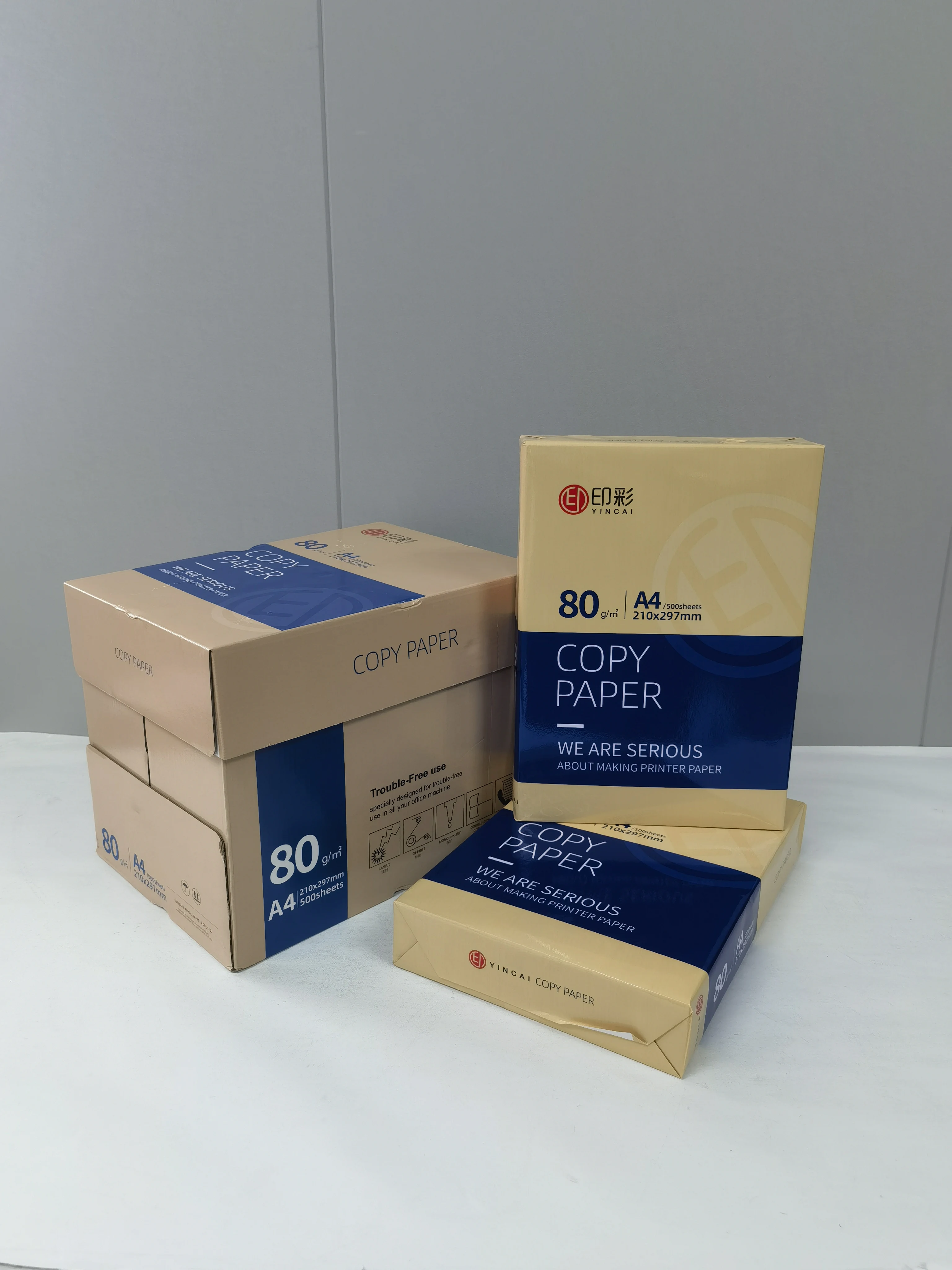 Quality Guaranteed Wholesale Price Office copy paper 80agsm  A4 Copy Paper