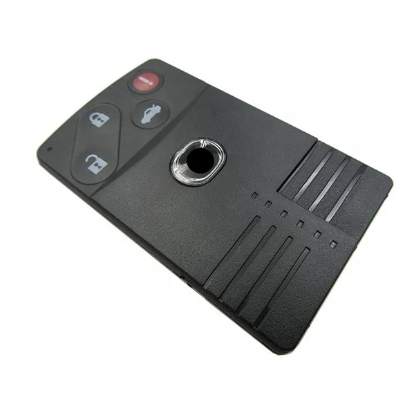 Good quality 3+1 button remote control smart card key case shell with key blade fit for Mazda 3 5 6 CX-7 CX-9 car