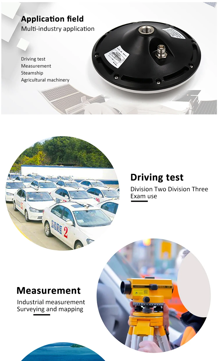High Precision L1 L2 RTK gnss external gps survey antenna magnetic