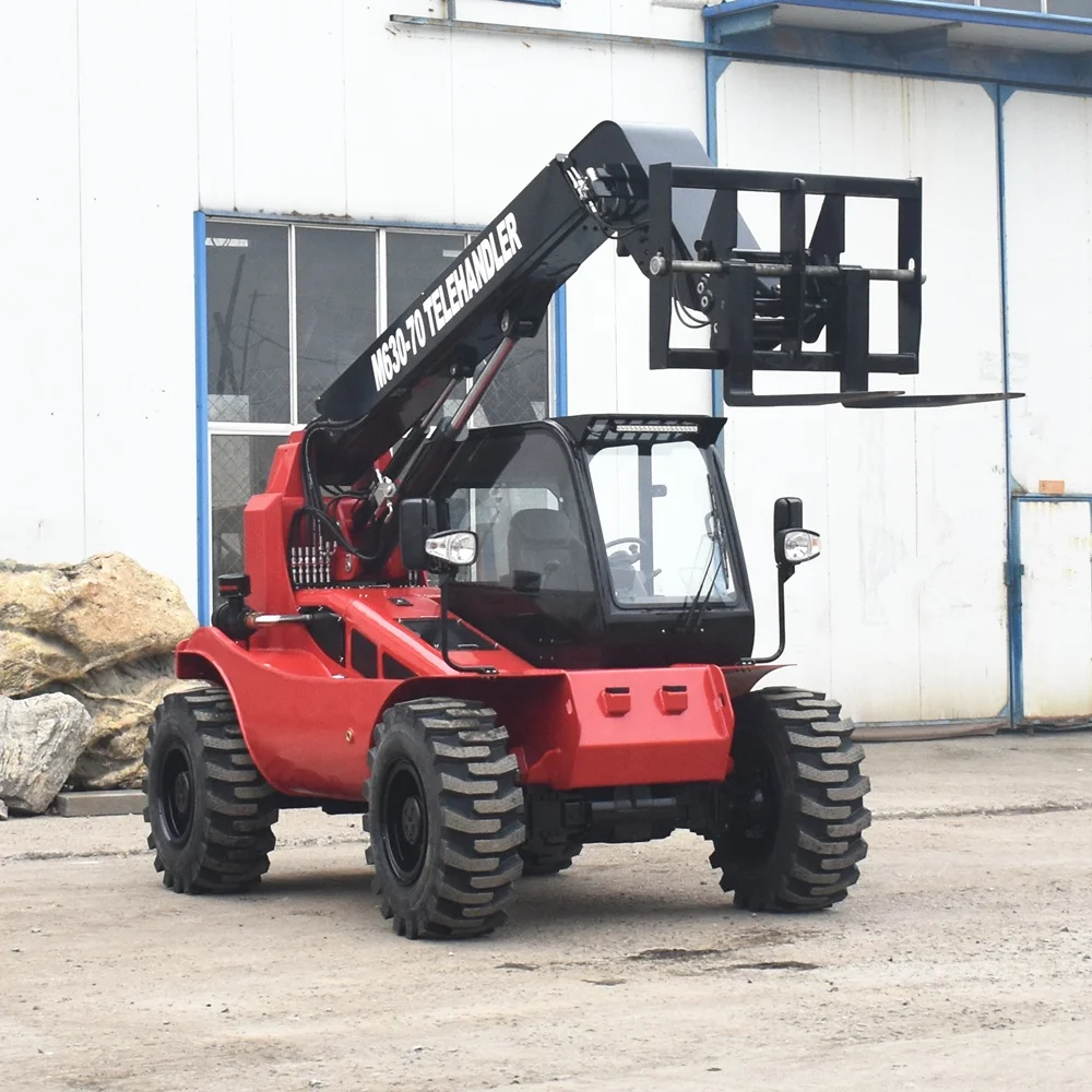 3ton 7 м manitou Телескопический телескопический погрузчик 4x4 телескопическая стрела вилочного погрузчика