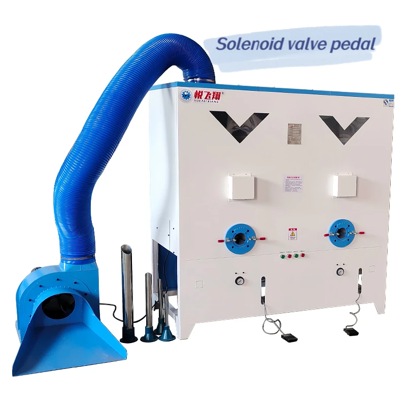 2022 hot selling  Automatic Double Head Nozzles Plush Toy fiber filling Machine