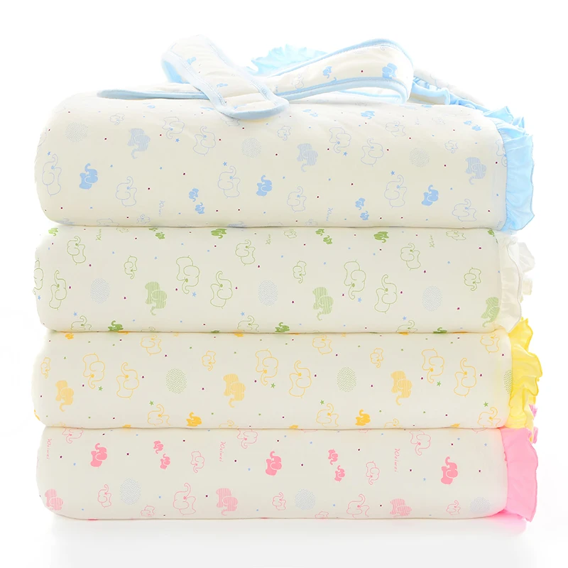 New Arrival Adjustable Baby Printed Muslin Swaddle Blanket Cotton Baby Girl Boy Blanket