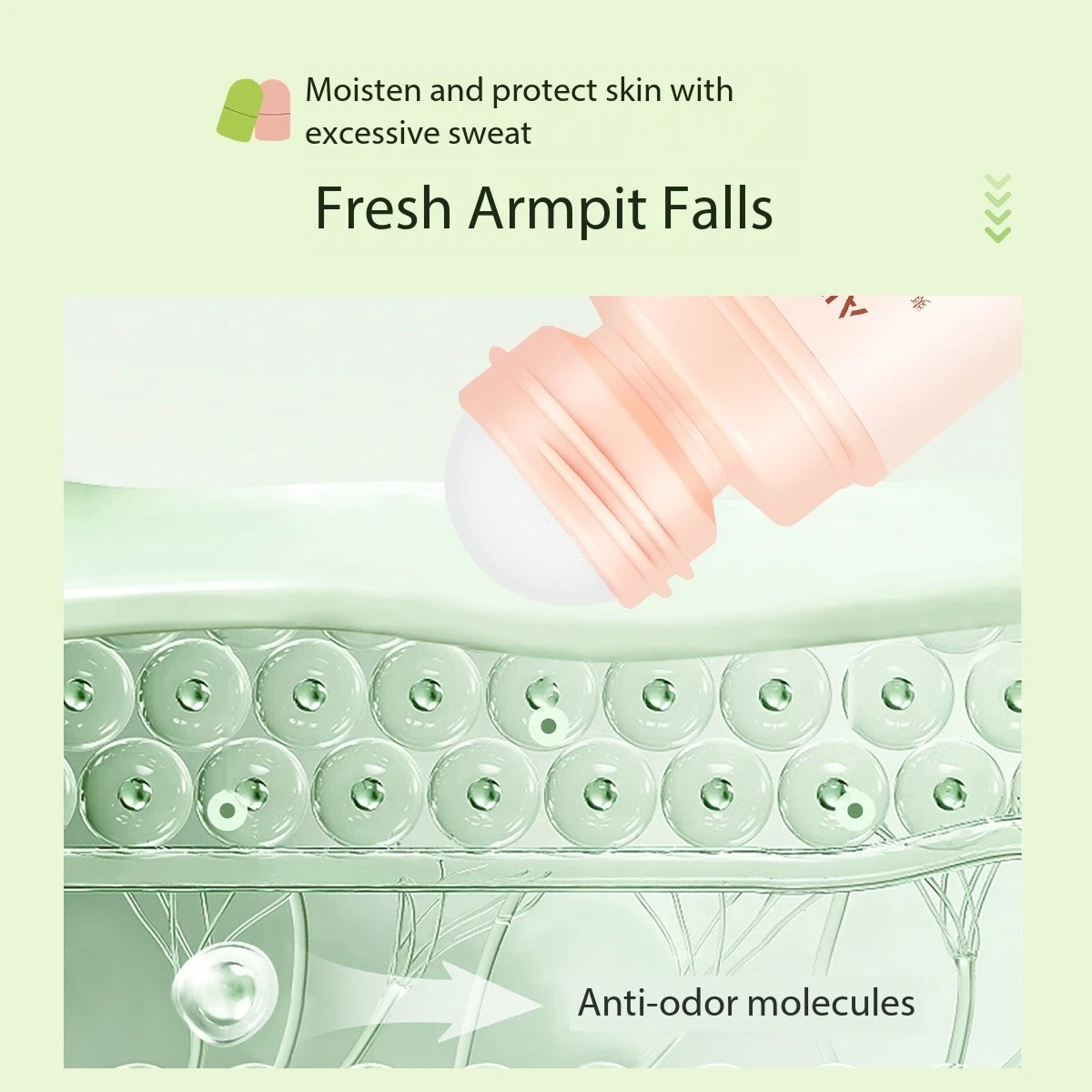 Private Label Natural Organic Crystal Gel Deodorant Roll On Stick Wholesale Underarm Sweat Block Antiperspirants