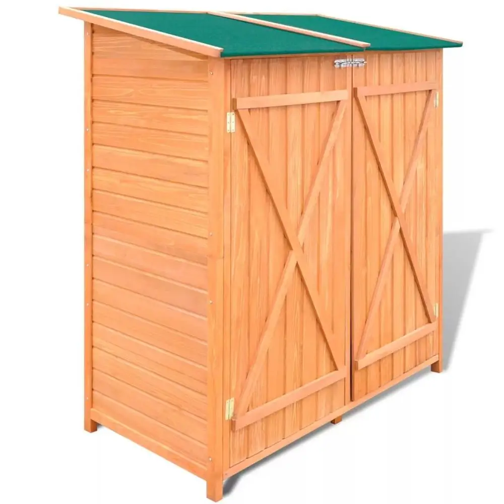 large garden tool shed storage house wooden tool shed