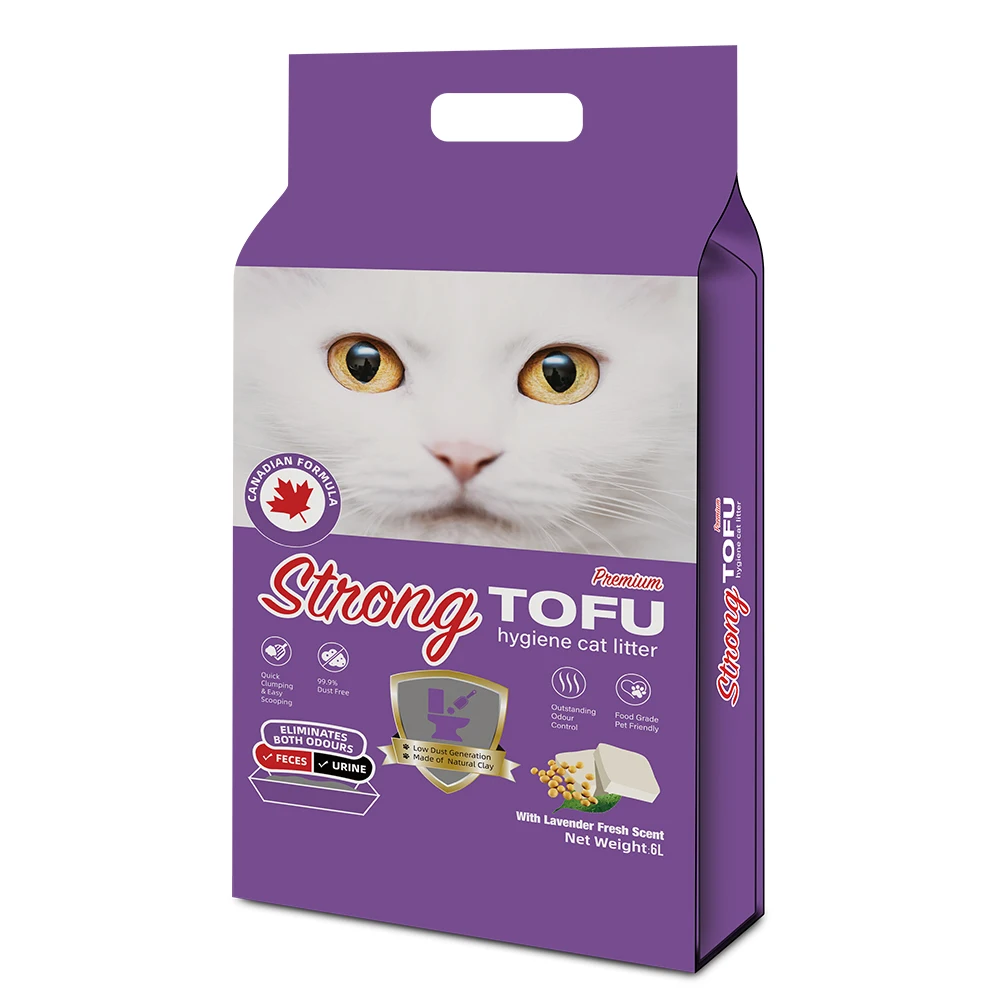 Strong Brand Extreme Cleaning Tofu Cat Litter Odor-Seal Tofu Sand Flushed Tofu Cat Sand Cat Toilet Material