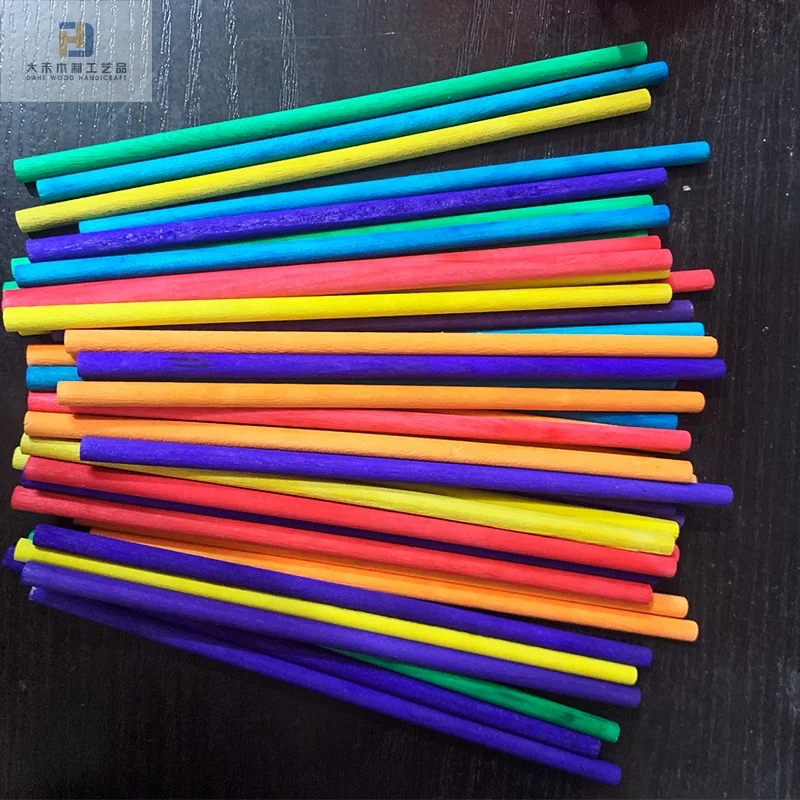 Wooden Dowel Rods for Craft 150*5mm Sturdy Dowels Wood Crafts Making Sticks for Centerpieces Model Building Wedding Ribbon Wands