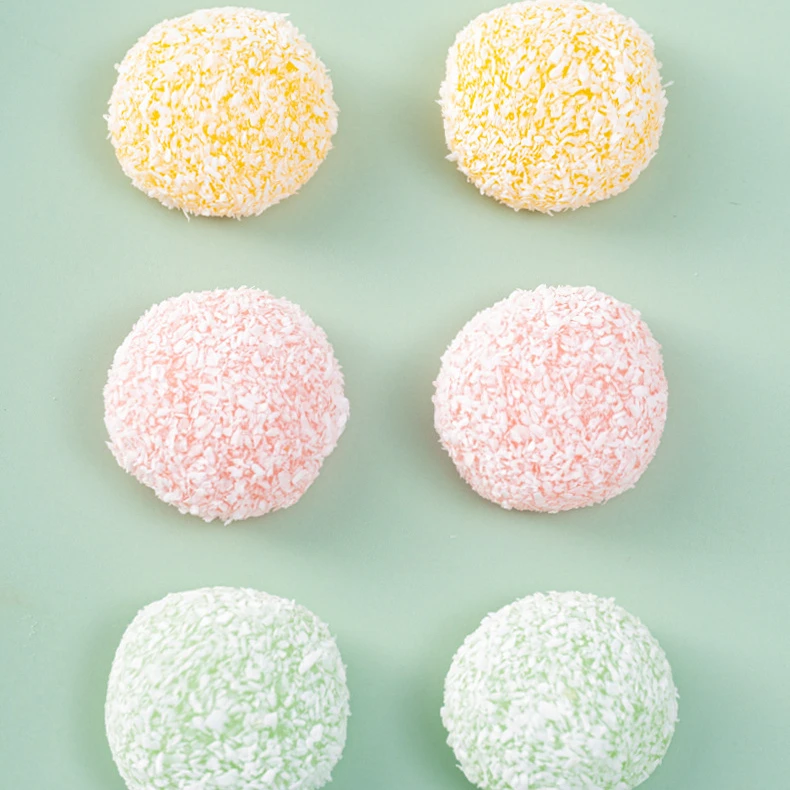 Chinese traditional desserts box pastry mixes Shredded Coconut Mochi Gnocchi with fruity flavor 30 bags