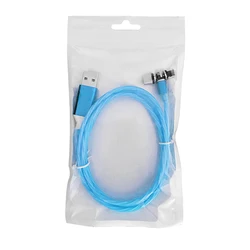 Hot Selling Manufacturers Strong Magnetic Luminous Charging Line Magnetic Mobile Phone Fast Charging Three-in-one Usb Data Cable