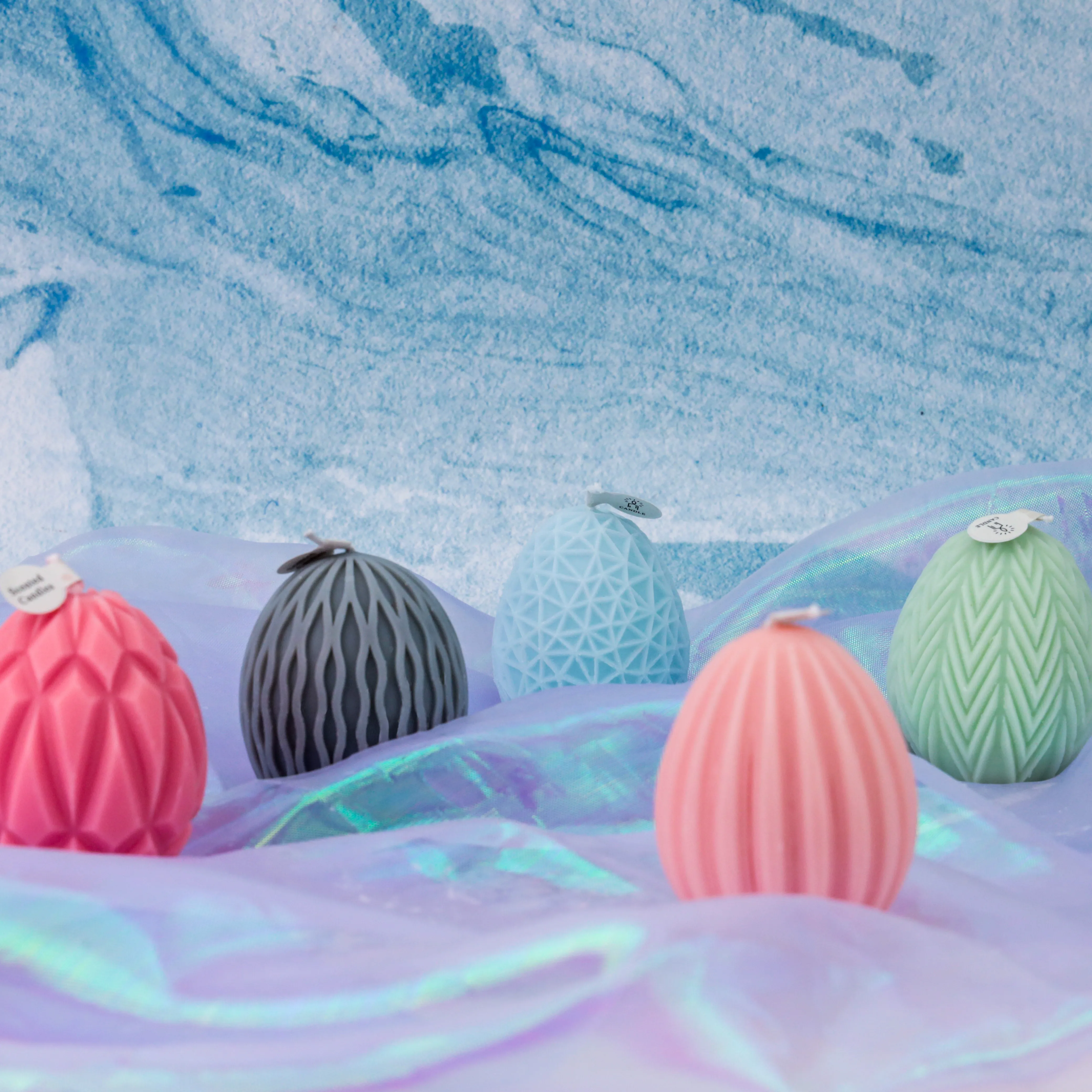 Decorative easter eggs candles home fragrance egg shaped scented candle decorative ball candles