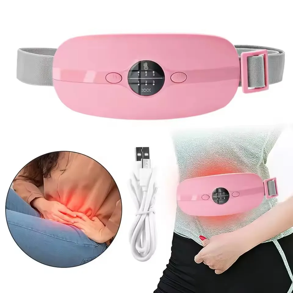 Warm belt for menstrual pain With 6Heat Levels And 6 Massage Modes For Period Pain Relief Menstrual Cramps Back Or Belly Heating
