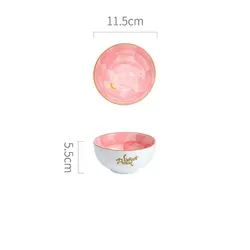 Красочные Тонкие кухонные принадлежности, наборы посуды с керамической росписью для дома и ресторана