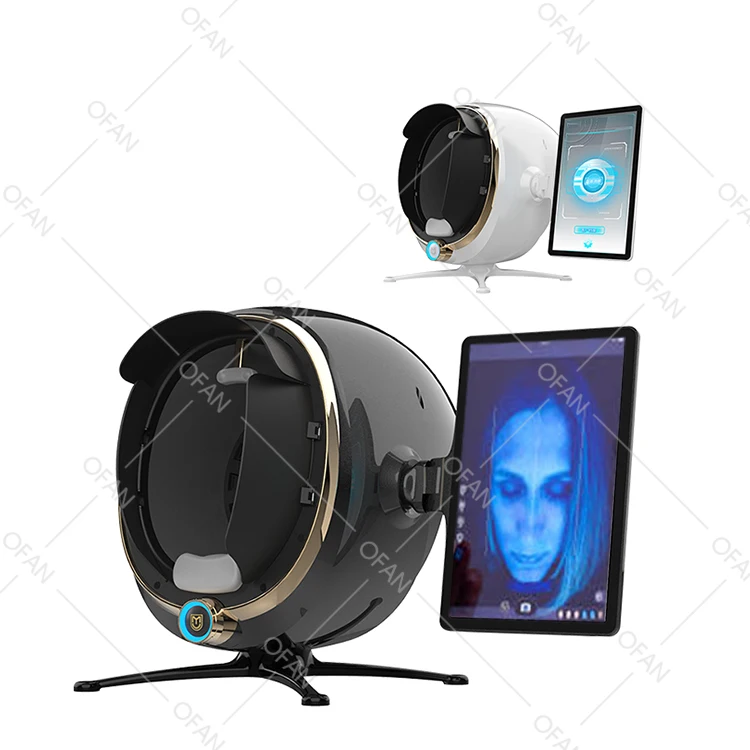 Portable 3d AI face skin Diagnostics analyzer facial Tester scanner magic face mirror device skin analysis machine skin analyzer