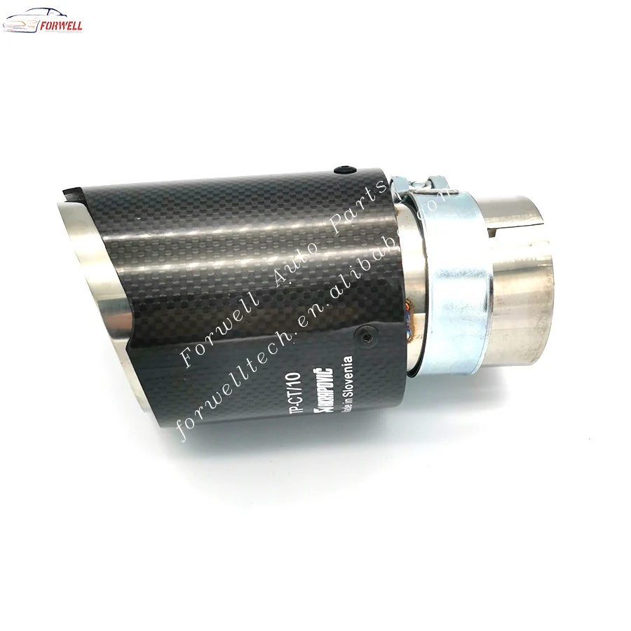 
Muffler Titanium Pipe Motorcycle for Car Tail Carbon Fiber Exhaust Tip for Akrapovic 