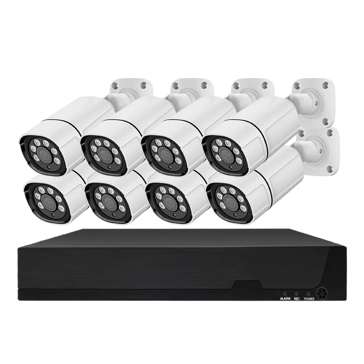 XMEye 4mp 5mp 8mp 8CH POE CCTV камера H.265 2k 4k 8 каналов Ai Smart Hd Ip POE камера Nvr комплект домашней системы видеонаблюдения