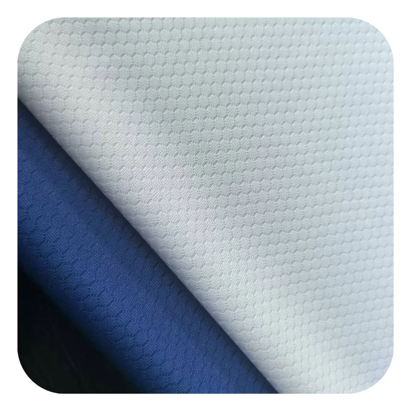 MY Knitting Factory Soccer Mesh Fabric 100%Polyester Knitted Sports Fabric Honeycomb Fabric Quick-Dry for Sportswear
