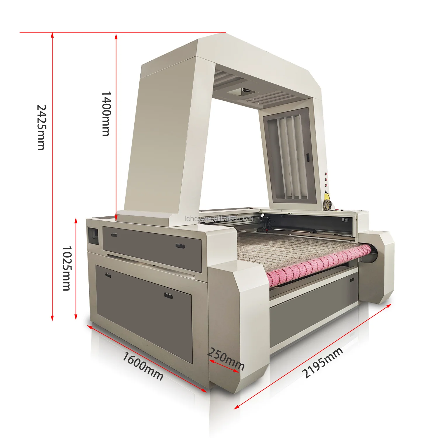 Big CCD Vision Positioning Sublimation Fabric Laser Cutting Machine 1610 Laser Machine for Cutting Vinyl Records