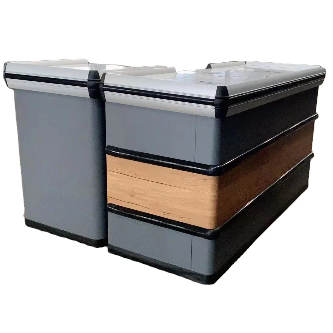 American Style Grocery Checkout Counter For Supermarket Cashier Convenience Store Checkout Counter