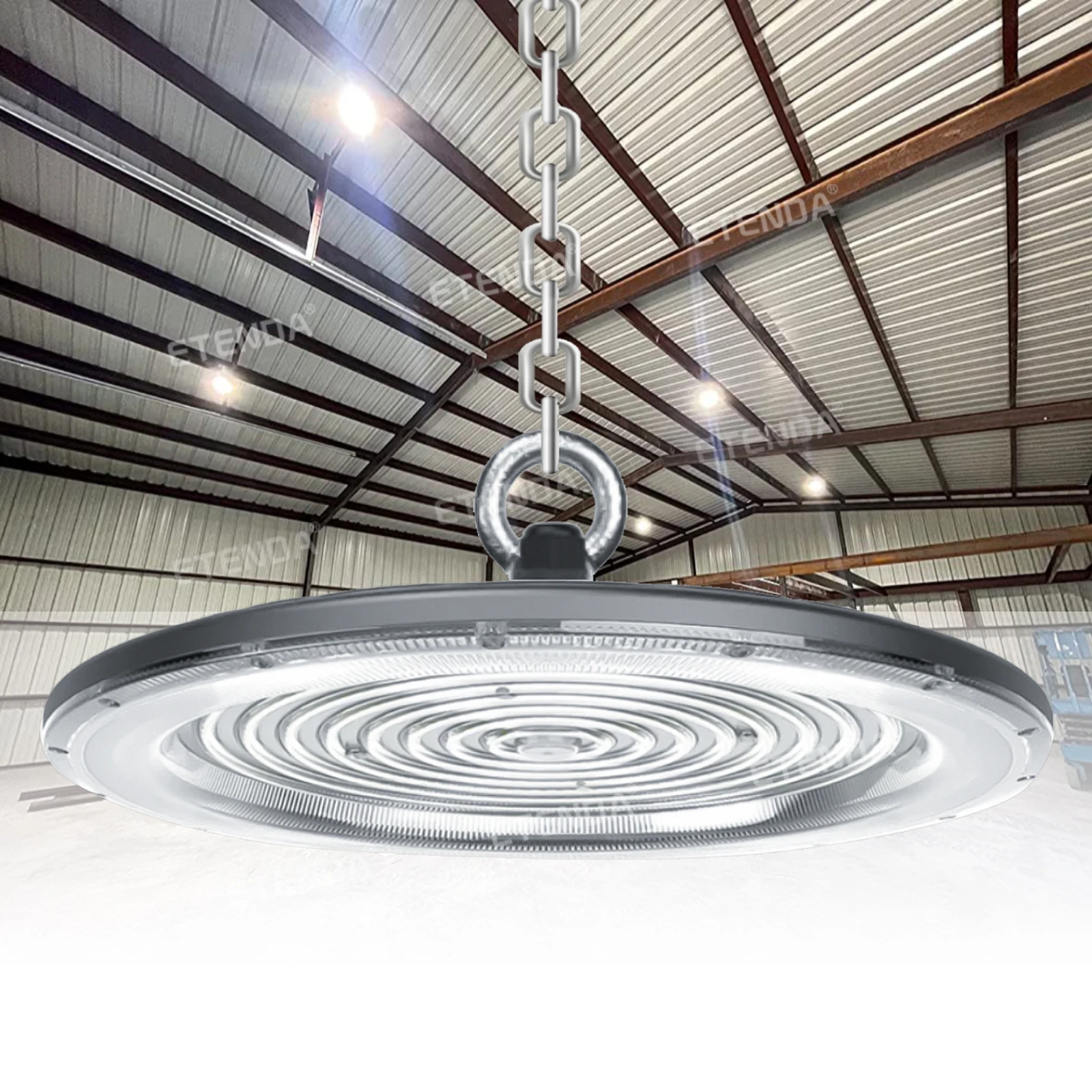 100W150W200W300W400W UFO светодиодный подвесной светильник для промышленной мастерской Настольная люстра линейный лампа в виде НЛО футбола