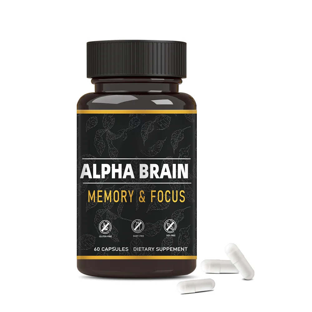 OEM Private label Memory Booster Nootropics Brain healthcare Supplement Support Mind Focus Mental Energy Concentration